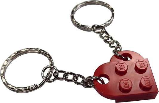 Basic Brick Heart Keychain Set