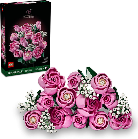 LEGO Botanicals Bouquet of Pink Roses Artificial Flowers